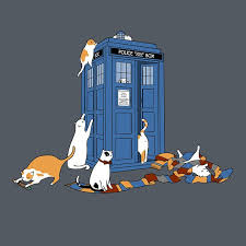Time Travelers By Crumblincookie Doctor Who Tardis Cat Tshirt