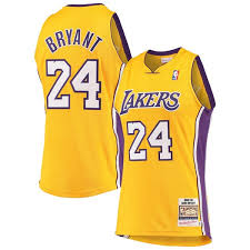 Ein trikot in dem vergangenheit und zukunft kombiniert wird. Los Angeles Lakers Bekleidung Los Angeles Lakers Trikots Los Angeles Lakers Ausrustung Fanatics International