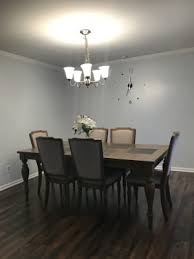 72x 42 plus two 18 leaves expands the table to 108 x 42 chairs: Broyhill Chateau 7 Piece Dining Set Big Lots