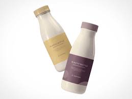 Download Plastic Hdpe Yogurt Bottles Psd Mockup Psd Mockups