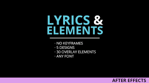 This elegant slideshow template include 6. Lyrics And Elements After Effects Templates Motion Array