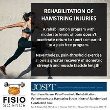 The recovery time for hamstring surgery ranges from a minimum of 3 to 6 months, depending on the severity of the injury. Trustme Ed Rehabilitation Of Hamstring Injuries Great Post By Fisioscience International The Conventional Practice Of Pain Avoidance During Hamstring Strain Injury Rehabilitation May Not Be Necessary And Emphasizing Early Progression Of