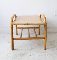 Antique vintage victorian square two tier bamboo and ratan side table, cute. New Products Vintage Bamboo Coffee Table At 1st Sight