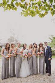 Romantic Martha S Vineyard Wedding Silver Bridesmaid Dresses Sparkly Bridesmaids Bridesmaid