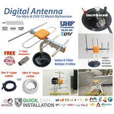 Tutorial on how to make your very own log periodic tv antenna (uhf only) unsure where to point your antenna/aerial? Hdtv Digital Tv Antenna Uhf Indoor Outdoor Aerial Myfreeview Tv Antenna Mytv Shopee Malaysia