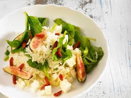 Salade De Riz Feta Figues Et Baies De Goji Salade De Riz Recette Salade De Riz Salade De Riz Basmati