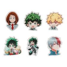 See more ideas about enamel pins, anime, pins. Ailin Online My Hero Academia Brooch Japanese Anime Mha Kawaii Brooch Pin For Clothes Bags Caps And Pencil Cases 6 Pack Buy Online In Andorra At Andorra Desertcart Com Productid 170101630