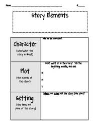 Story Elements Chart Worksheets Teaching Resources Tpt