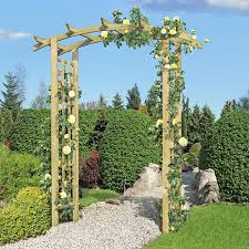 Ein toller blickfang sind rosenbögen. Rosenbogen Aus Holz 160x72x210 Cm Pergola Mit Rankgitter Spielturm Aus Holz Fur Den Garten Kaufen