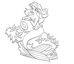 20 Dessins De Coloriage Sirene Ariel A Imprimer Coloriage Dessin A Colorier Princesse Ariel Coloriage