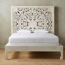 Platform queen, king platform bed, platform bed with storage, platform storage bed, storage platform bed, platform beds with storage, platform. Dynasty Hand Carved Indian Solid Wooden Bed Frame White