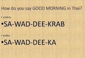 สวัสดีครับ dibaca 'sàwàddee kráb' artinya halo! Cara Mudah Belajar Kosakata Bahasa Thailand Sehari Hari Lengkap
