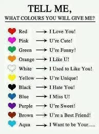 Like just making the day about me, a letter about how you love/appreciate me, flowers, maybe make something i like for dinner, clean. Tell Me What Colors You Will Give Me On My Birthday Engagement Or Wedding Snapchat Funny Funny Snapchat Names Fun Quotes Funny