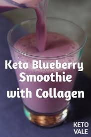Keto Blueberry Collagen Smoothie Low Carb Recipe Video Recipe Video Blueberries Smoothie Collagen Smoothie Keto Smoothie Recipes