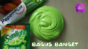 Cara Membuat Slime Dari Sunlight Dan Pasta Gigi Pepsodent Youtube