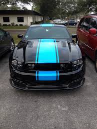 New Grabber Blue Stripe On Black 2013 5.0. | Mustang Evolution Forum