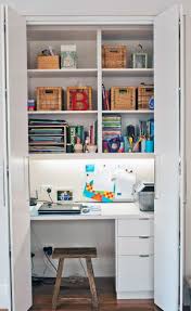 Walk in closet converted to office. Top 40 Best Closet Office Ideas Small Work Space Designs