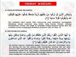 Pembagian harta pusaka ada dua, yaitu harta pusaka tinggi dan harta pusaka rendah. Fiqih Warisan