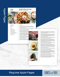 Recipe Cookbook Template For Apple Pages Printable Instant Etsy Cookbook Template Cookbook Recipes Recipe Template