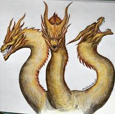 King Ghidorah Cool Pencil Drawings Monster Art Drawings