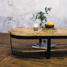 The combination of wood and steel brings an industrial feel to these practical nesting tables. J N Rusticus Lowther Oval Coffee Table Furniture From J N Rusticus Ltd Uk