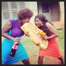 IROKOtv - Funke Akindele and Mercy Johnson battle over bread on set a new  movie. See more hilarious photos here: http://bit.ly/19nn80g | Facebook