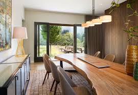 A wooden floor can have a softening effect in the dining area especially if the dining set is sleek and glossy. How To Choose And Care For Your Wooden Dining Table
