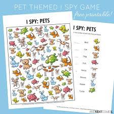 Free Pet Themed I Spy Game For Kids From And Next Comes L Animal Activities For Kids Music Activities For Kids Spy Games For Kids