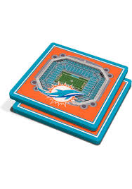 Miami Dolphins 3d Stadium View Coaster 6860442