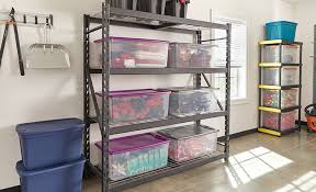 Use storage totes to store indoor items like clothing. Garage Organization Racks Sirpizzaky Com
