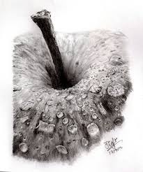 Drawing Of An Apple Just A Reminder That As Artists We Don T Always Need To Draw It All Drawing Artist Art Creativity Cizim Eskiz Cizimler