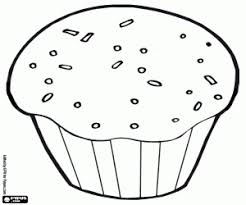 Do you think the teddy bear on this colouring page is taking her cupcake to a teddy bear's picnic? Muffin Coloring Page Printable Game