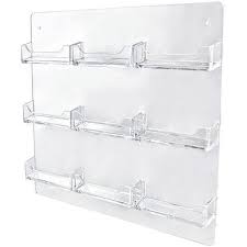 All products from business card wall holder category are shipped worldwide with no additional fees. Clear Acrylic 9 Pocket Wall Mount Business Card Holder