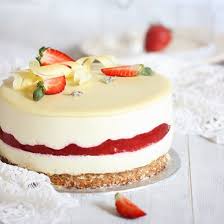 White Chocolate Strawberry And Mascarpone Mousse Cake Lemon Mousse Cake Recipe Mousse Cake Recipe Lemon Mousse Cake