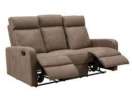 Relaxsofa 3 Sitzer Stoff Carlina Taupe Gunstig Kaufen Sofa Relaxen Furnierholz