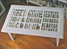 A uniquely repurposed display coffee table crafted from three vintage printer's trays. Custommade Curator Printer S Drawer Coffee Table Huffpost Life