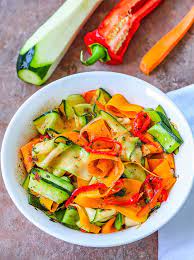 Spicy Carrot Zucchini Pasta Delicious Gluten Free Pasta Foodheal Recipe Vegetarian Recipes Healthy Healthy Vegetable Recipes Ribbon Pasta