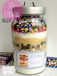 Recette De Sos Cookies Aux Smarties Recette Sos Cookies Plats En Bocaux Cadeaux Alimentaires