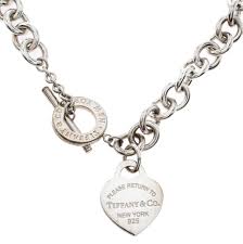 Fashion necklaces & pendants, tiffany & co. Tiffany Co Return To Tiffany Heart Tag Silver Chain Link Toggle Necklace Tiffany Co Tlc