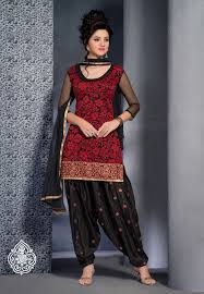 Black And Pink Patiala Suit Black And Red Golden Embroidery Work Designs Brasso Punjabisuit Comes With Black Net Dupatta Red Dress Design Fashion Designer Dresses
