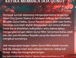 Hukum Mengangkat Tangan Ketika Membaca Doa Qunut Membaca Doa Hukum