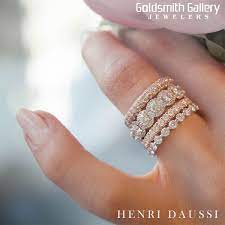 Stackable Bands Are The Perfect Gift To Celebrate Mom This Week Add A Band To Repres Daussi Engagement Rings Beautiful Jewelry Henri Daussi Engagement Rings