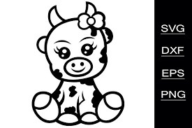 Download Baby Cow Svg Cutting Files 540719 Cut Files Design Bundles