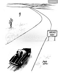 Wrong Road Cartoons and Comics - funny pictures from CartoonStock