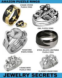 4b141, 4b142p, 4 band rose, 4bss1, 6b141, 6b142, 6bsena, 8b141. Puzzle Ring Fun Jewelry Secrets
