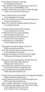 Annabel Lee By Edgar Allan Poe My Favorite Poem Of All Time Annabel Lee Edgar Allan Poe Poems