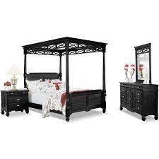 Magnolia Black Canopy Bedroom 6 Pc King Bedroom Alternate Furniture Com Canopy Bedroom Canopy Bedroom Sets King Bedroom