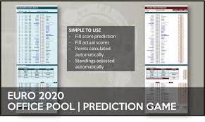 With plenty of game options, you pick your type of game and organize it easily. Euro 2020 2021 Schedule Scoresheet Stats And Prediction Game Spreadsheets Officetemplate Net