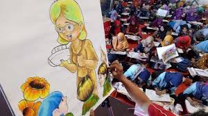 Contoh gambar mewarnai untuk usia dini bisa kalian download dengan gratis. Apresiasi Guru Faber Castell Gelar Lomba Mewarnai Untuk Guru Tk Dan Paud Surabaya Surya