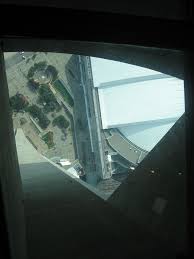 Ontario Canada Toronto Cn Tower View Looking Down Through The Glass Floor Toronto Cn Tower Airplane View Ontario